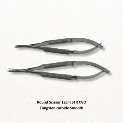 Round Scissor 12cm STR CVD Tungsten carbide Smooth